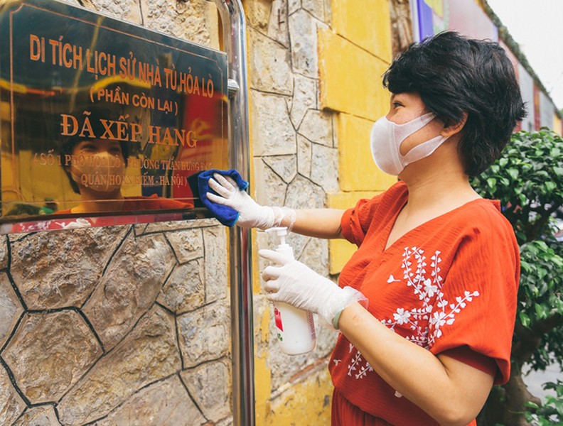 Nhiều di tích ở Hà Nội hoàn tất phun khử khuẩn phòng chống Covid-19